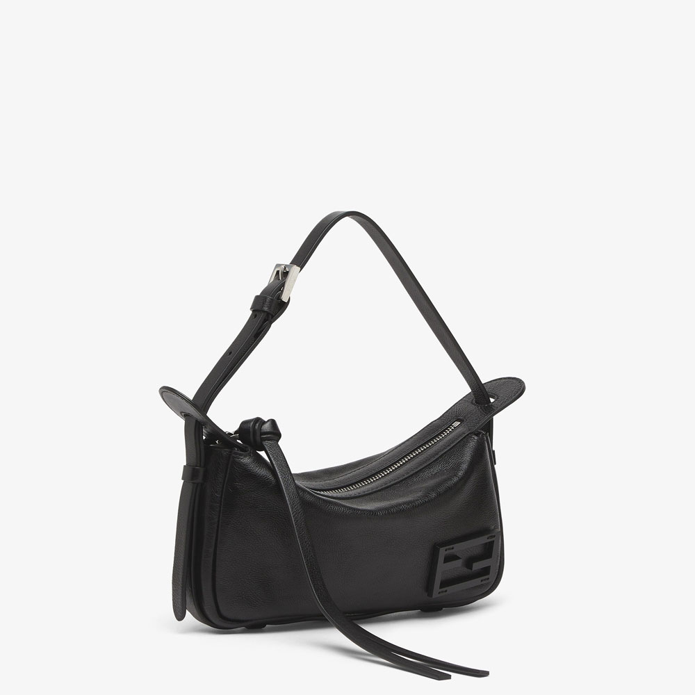 Simply Fendi Mini Black leather mini-bag 8BS097AS7AF1QD0: Image 2