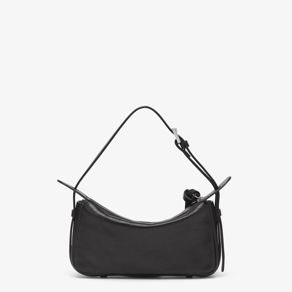 Simply Fendi Mini Black leather mini-bag 8BS097AS7AF1QD0: Image 3