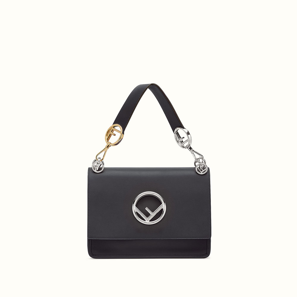 Fendi Kan I F Black leather bag 8BT2842IHF0GXN: Image 1