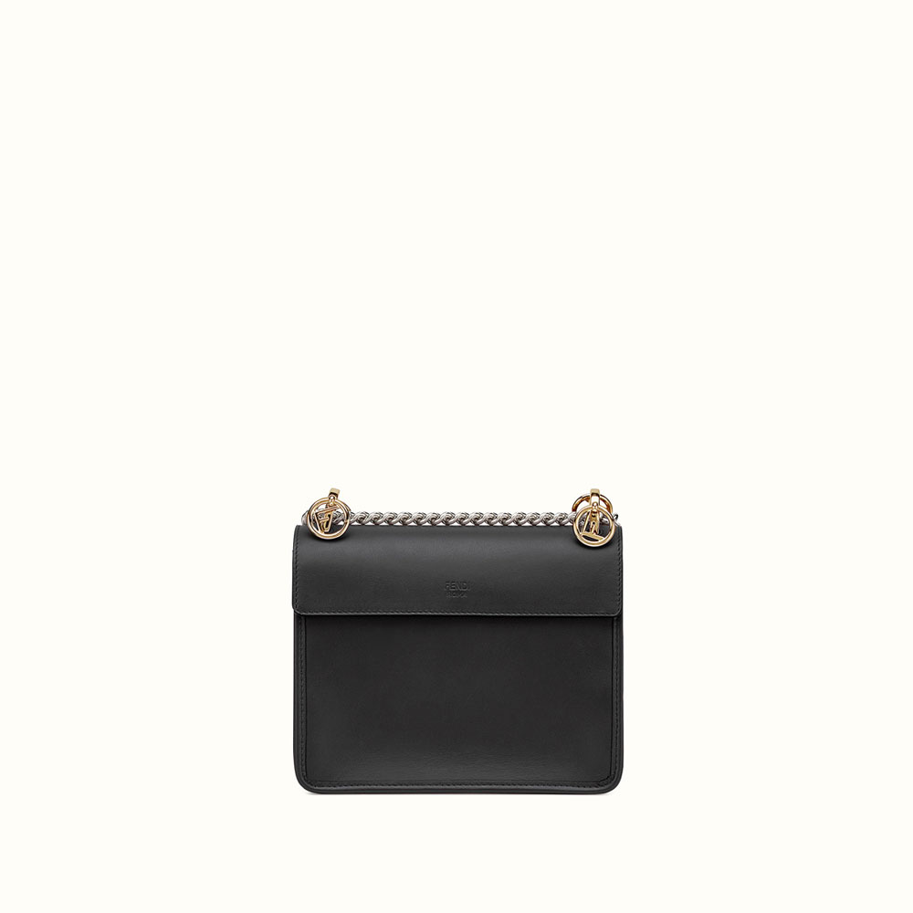 Fendi Kan I F Small Black leather Mini-bag 8BT2862IHF0GXN: Image 3