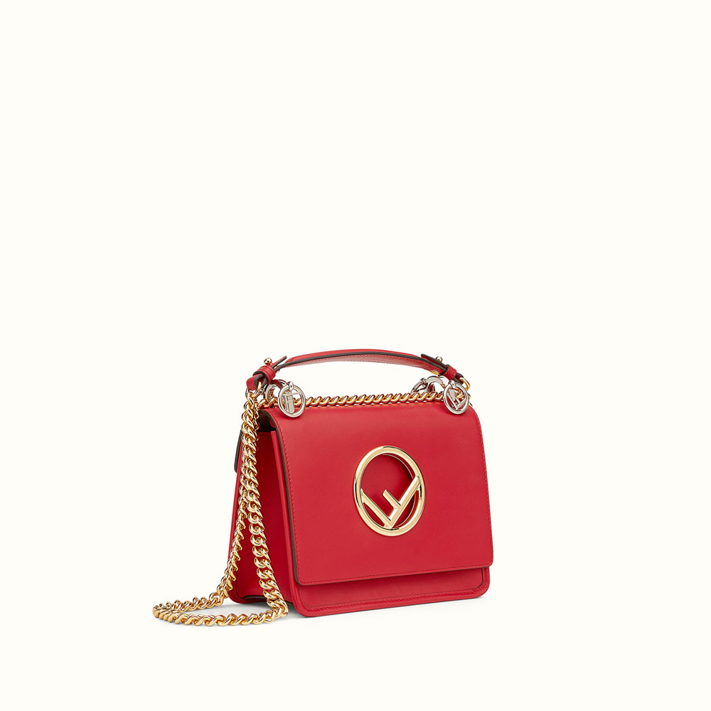 Fendi Kan I F Small Red leather Mini-bag 8BT2862IHF0MVV: Image 2