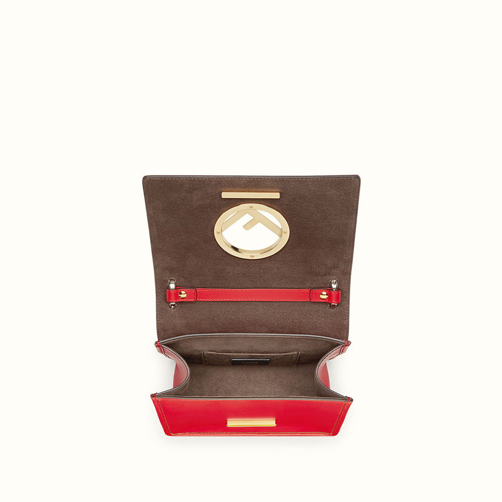 Fendi Kan I F Small Red leather Mini-bag 8BT2862IHF0MVV: Image 4