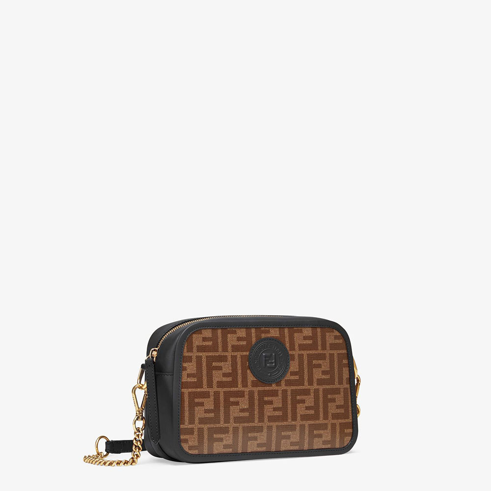 Fendi Camera Case Brown Fabric Bag 8BT287 A6VO F14RT: Image 2