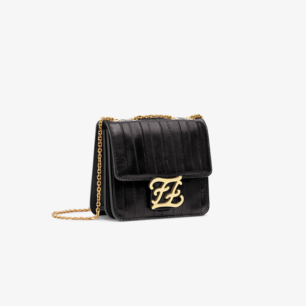 Fendi Karligraphy Black anguilla bag 8BT317 A9P1 F15ZW: Image 2