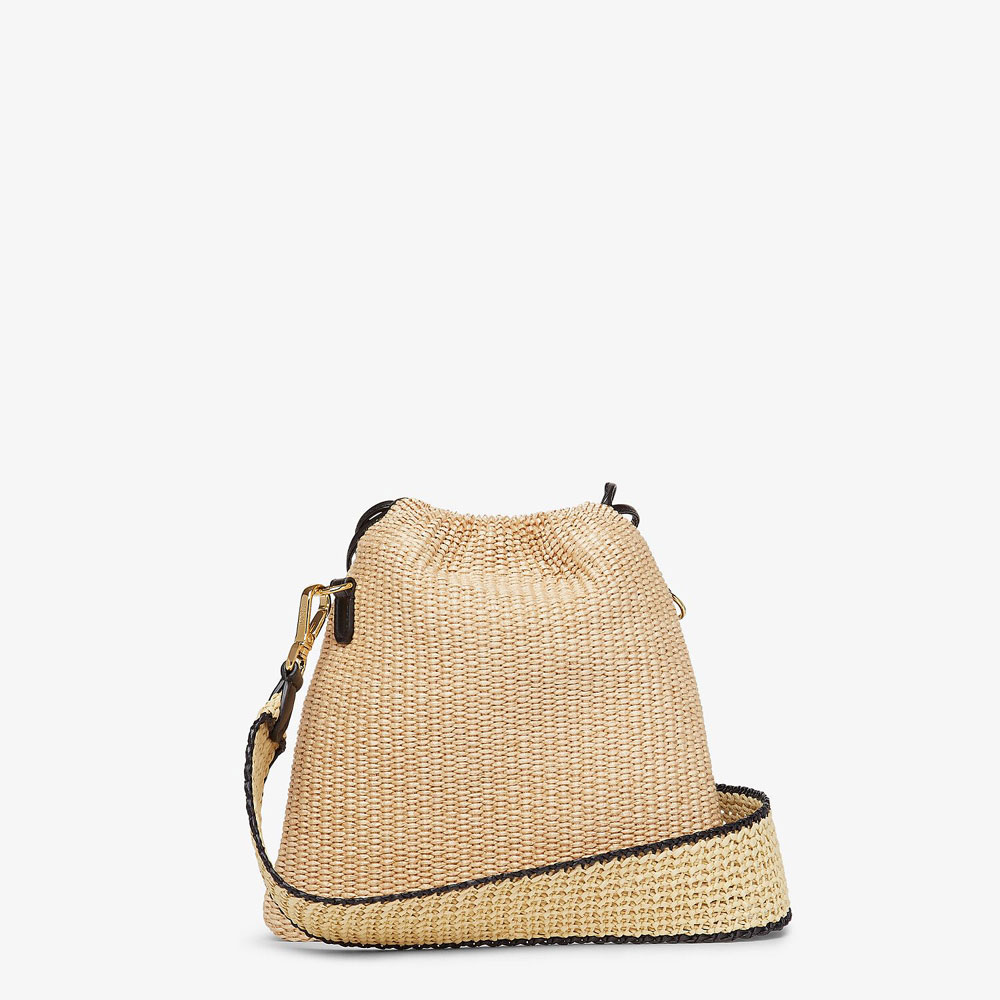 Fendi Sack Small Woven Straw Bag 8BT337 AAYR F1E1I: Image 4