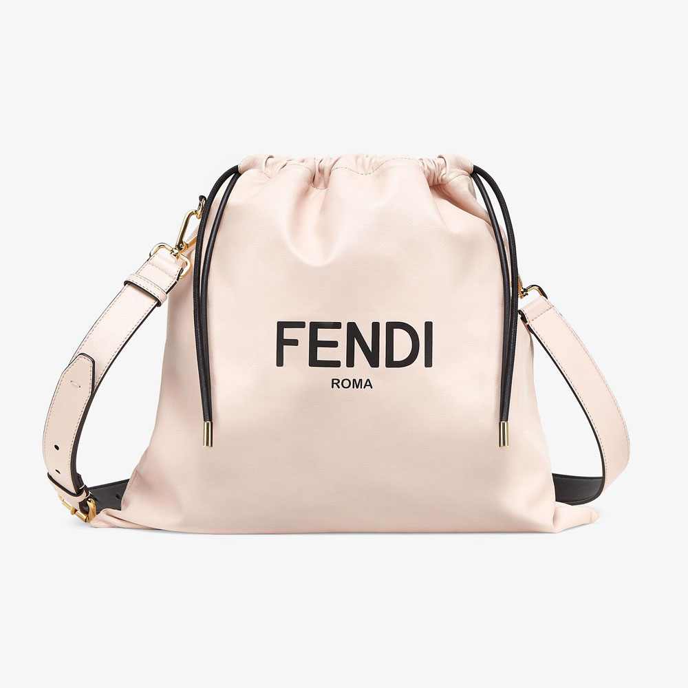 Fendi Pack Medium Pouch Pink Nappa Leather Bag 8BT338 ADM9 F1CN7: Image 1