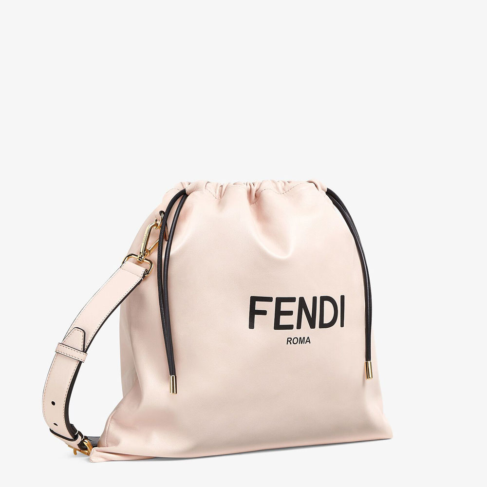 Fendi Pack Medium Pouch Pink Nappa Leather Bag 8BT338 ADM9 F1CN7: Image 3