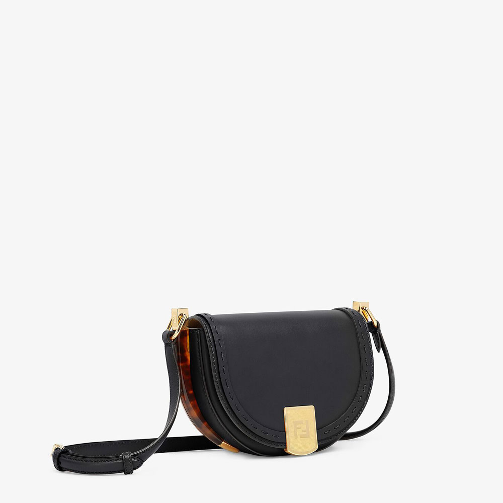 Fendi Moonlight Black Leather Bag 8BT346 ABVL F0KUR: Image 3