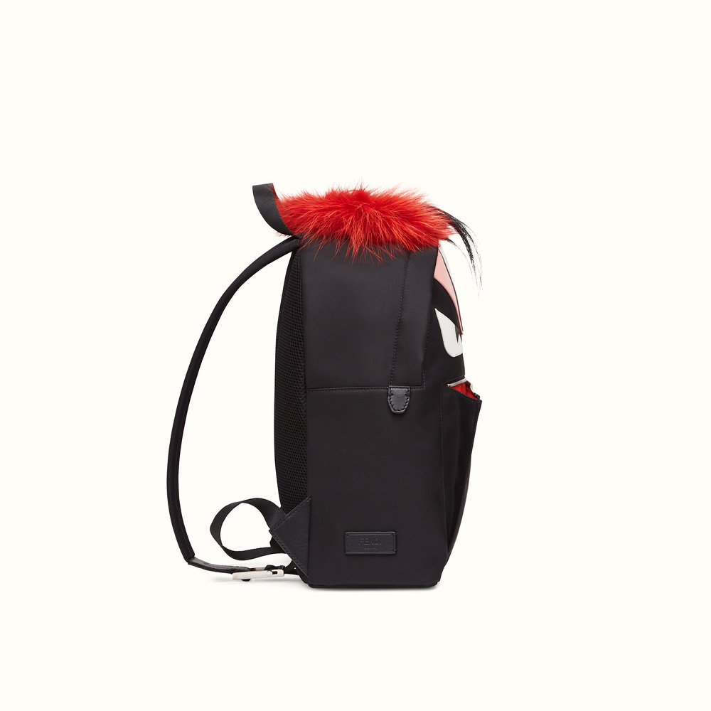 Fendi backpack in nylon and leather with bag bugs eyes 8BZ0357ZPF03B0: Image 2