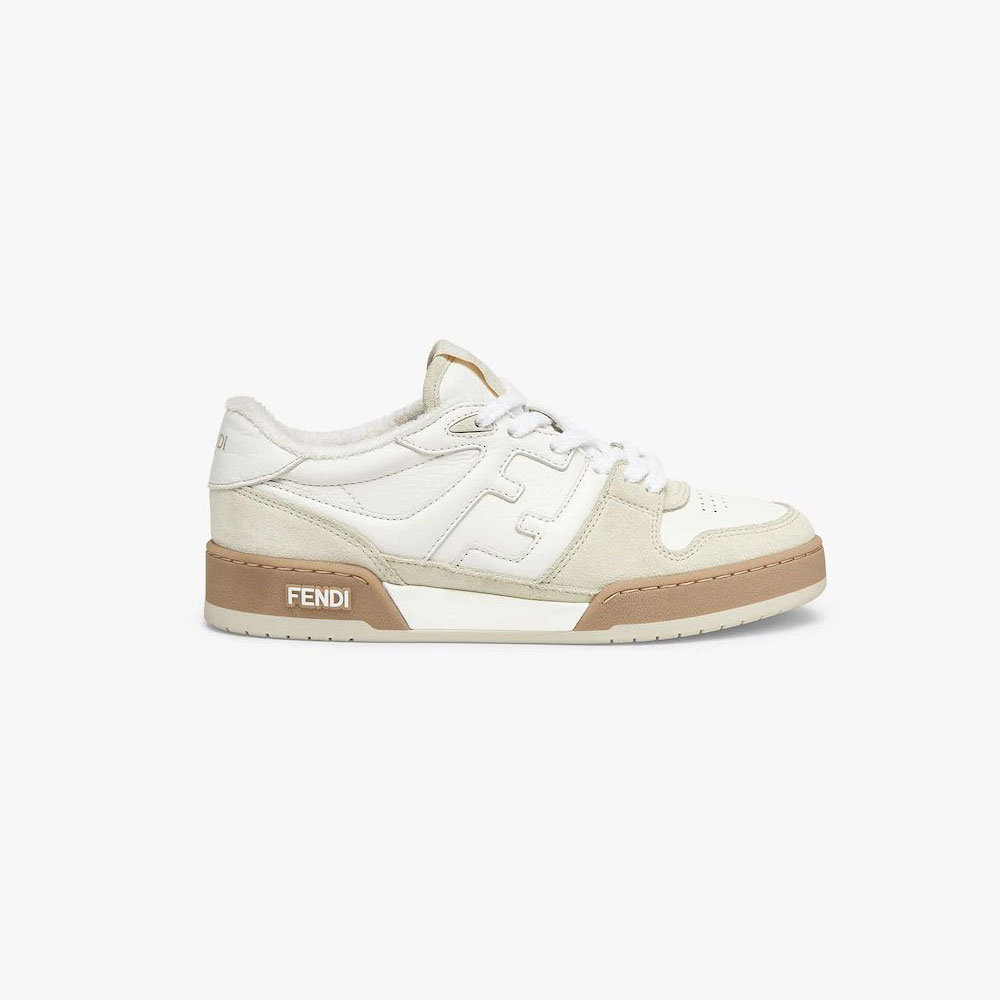 Fendi Match White suede low tops 8E8252AHH2F1FHS: Image 1