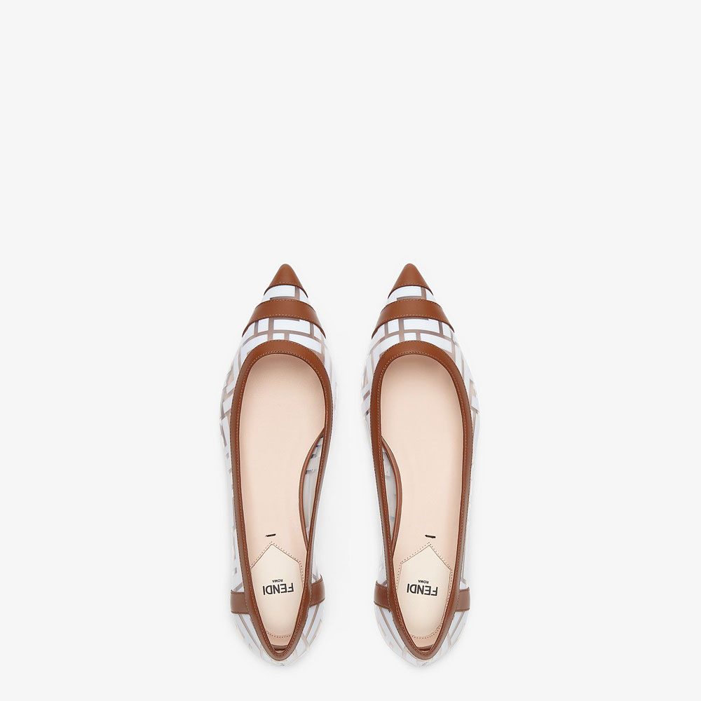 Fendi Ballerinas Flats In Pu Leather 8F6930 A83H F17LW: Image 2