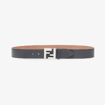 Fendi Grey Leather Belt 7C0403 SFR F0JGZ