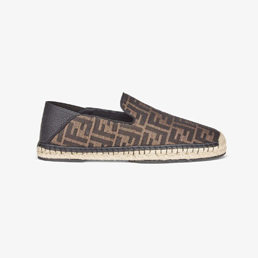 Fendi Espadrilles Brown Fabric Espadrilles 7P1359 AAWB F1425