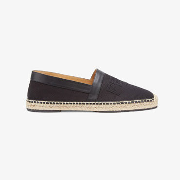 Fendi Espadrilles Black Canvas Espadrilles 7P1409 AF5U F0MQ0