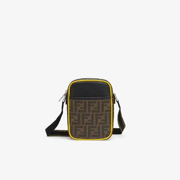 Fendi Small Messenger Pu And Black Leather Bag 7VA456 A80Q F17Q0