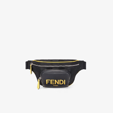 Fendi Black Nylon Belt Bag 7VA483 ADMA F0R2A