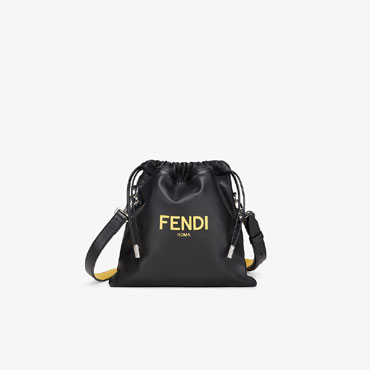 Fendi Pack Small Pouch Black Nappa Leather Bag 7VA510 ADM9 F0R2A