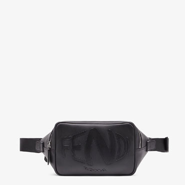 Fendi Black Leather Belt Bag 7VA526 AFSR F0GXN