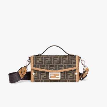 Fendi Soft Trunk Baguette FF jacquard fabric bag 7VA565AFBVF1HRM