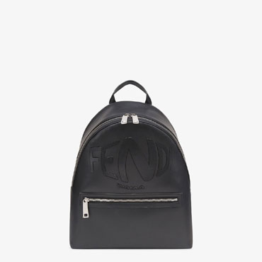 Fendi Black Leather Backpack 7VZ042 AFSR F0GXN