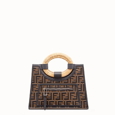 Fendi runaway shopper Brown small shopper 8BH353A3V8F0H3C