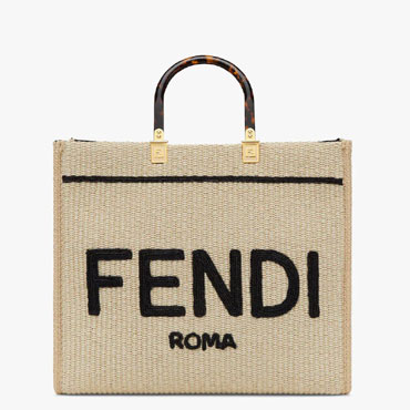 Fendi Sunshine Medium Fabric Black 8BH386AKRPF1CBX