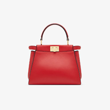 Fendi Peekaboo Iconic Mini Red leather bag 8BN244 AAFL F19TY