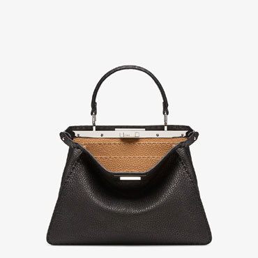 Fendi Peekaboo Iseeu Medium Black Selleria Bag 8BN321 ADYL F1EEJ