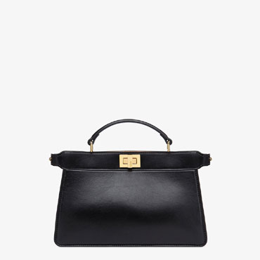 Fendi Peekaboo Iseeu East West Black Leather Bag 8BN323 ADYC F1CJZ