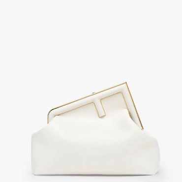 Fendi First Medium White leather bag 8BP127ABVEF0QVL