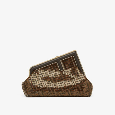 Fendi First Small Fabric Brown 8BP129APZ4F1GL7