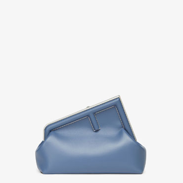 Fendi First Midi Blue leather bag 8BP137ABVEF04QL