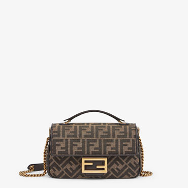 Fendi Baguette Chain Midi Jacquard FF bag 8BR793AKBZF1EM3