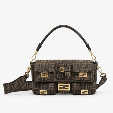 Fendi Multipocket Baguette Fabric Brown 8BR808AKBZF1GQB