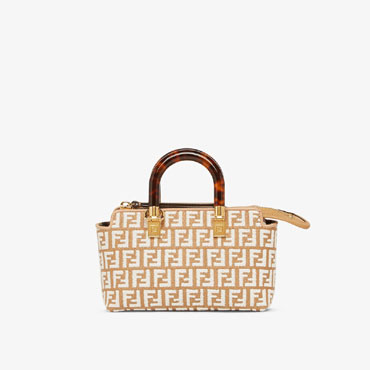 Fendi By The Way Mini Raffia White 8BS067AQ0XF1MB1