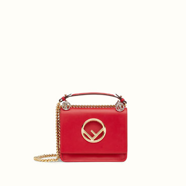 Fendi Kan I F Small Red leather Mini-bag 8BT2862IHF0MVV