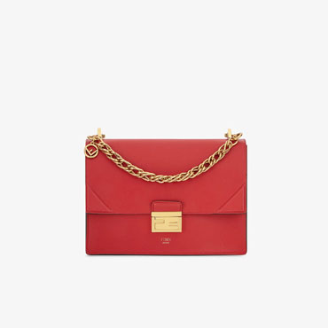 Fendi Kan U Red Leather Bag 8BT313 A5DY F17U7