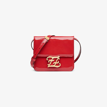 Fendi Karligraphy Red patent leather bag 8BT317 A5AU F19T8