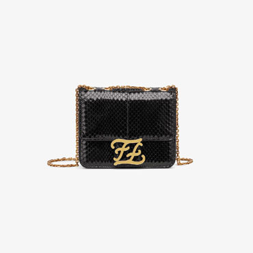 Fendi Karligraphy Black elaphe bag 8BT317 A9P0 F15ZW