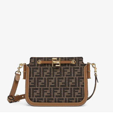 Fendi Touch Brown FF fabric bag 8BT349AGY6F1FSM