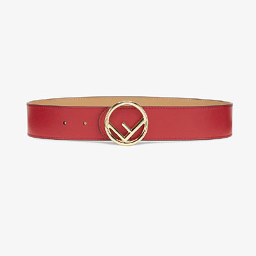 Fendi Red Wide Reversible Belt 8C0579 A1KS F162L