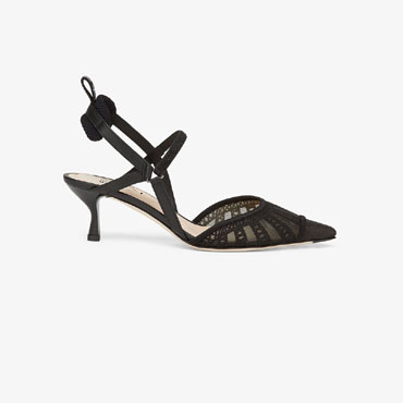 Fendi Colibri Lite Slingbacks Black Micromesh Slingbacks 8J8105 AEH4 F0MN8