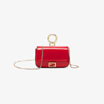 Fendi Nano Baguette Charm Red patent leather charm 7AR844 A5AU F19T8