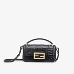 Fendi Baguette Phone Pouch Leather Black 7AS142AAJDF0KUR