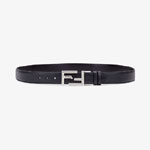 Fendi Black Adjustable Reversible Belt 7C0344 70J F0GXN