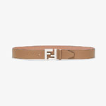 Fendi Beige Leather Belt 7C0403 SFR F09YL