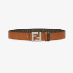 Fendi Brown Reversible Belt FF Buckle 7C0424 AFF2 F1E90