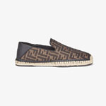 Fendi Espadrilles Brown Fabric Espadrilles 7P1359 AAWB F1425