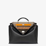 Fendi Peekaboo Essential Black Leather Bag 7VA476 ABGB F1ANU