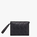 Fendi Flat Pouch Black nappa leather pouch 7VA491A72VF0GXN